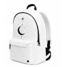 Mochila escolar juvenil blanca Moon con nombre opcional | Estores Iroa