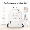 Mochila personalizada para niña con inicial | Estores Iroa