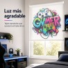 Estor gamer personalizado a medida- Estor enrollable juvenil - Estores Iroa