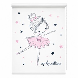 Estor infantil bailarina personalizado con nombre | Estores Iroa