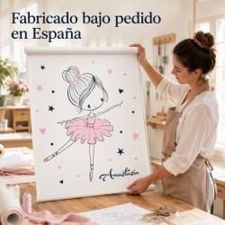 Estor infantil bailarina personalizado con nombre | Estores Iroa