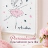 Estor infantil bailarina personalizado con nombre | Estores Iroa