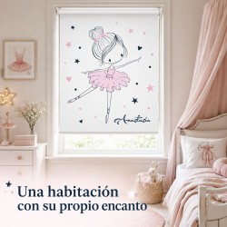 Estor infantil bailarina personalizado con nombre | Estores Iroa
