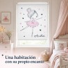 Estor infantil bailarina personalizado con nombre | Estores Iroa