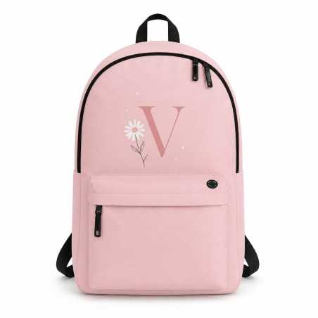 Mochila personalizada para niña con inicial | Estores Iroa