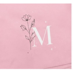 Mochila personalizada con inicial y flores | Inicial Flor | Estores Iroa