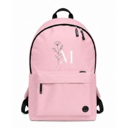 Mochila personalizada con inicial y flores | Inicial Flor | Estores Iroa