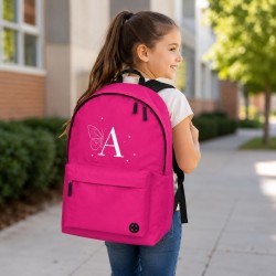 Mochila personalizada con inicial y flores | Inicial Flor | Estores Iroa
