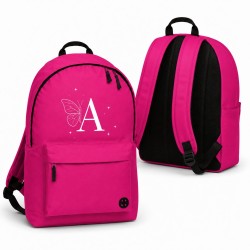 Mochila personalizada con inicial y flores | Inicial Flor | Estores Iroa