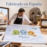 Estor Infantil Dinosaurios Personalizado con Nombre | Estor Bebé Azul | Estores Iroa