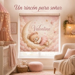 Estor Enrollable Infantil Personalizado Osita Luna | Estores Iroa