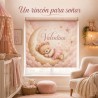 Estor Enrollable Infantil Personalizado Osita Luna | Estores Iroa