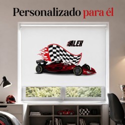 Estor infantil coche de carreras personalizado | Estores Iroa