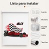 Estor infantil coche de carreras personalizado | Estores Iroa