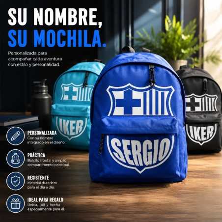 Mochila de fútbol personalizada con nombre | Estores Iroa