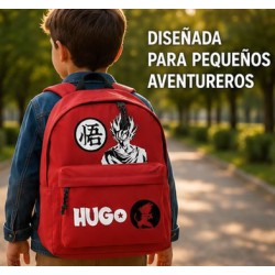 Mochila escolar Goku anime personalizada con nombre | Estores Iroa