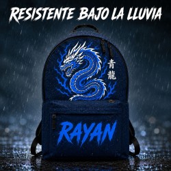 Mochila Anime Dragón Personalizada con Nombre | Estores Iroa