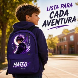 Mochila Escolar Infantil Anime- Manga Personalizada con Nombre | Estores Iroa