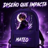 Mochila Escolar Infantil Anime- Manga Personalizada con Nombre | Estores Iroa