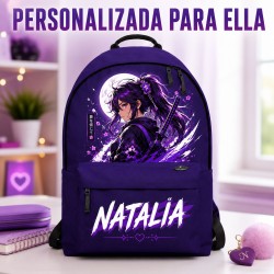 Mochila Anime Niña Personalizada con Nombre | Estores Iroa