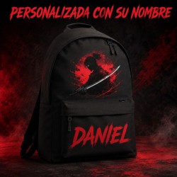 Mochila Escolar Personalizada Niño Samurái con Nombre | Estores Iroa