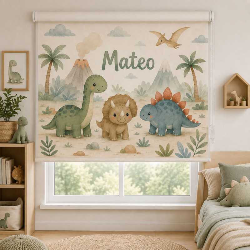Estor Enrollable Infantil Dinosaurios | Estores Iroa