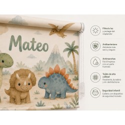 Estor Enrollable Infantil Dinosaurios | Estores Iroa