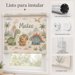 Estor Enrollable Infantil Dinosaurios | Estores Iroa