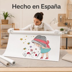 Estor Enrollable Infantil Niña Flores y Estrellas | Estores Iroa