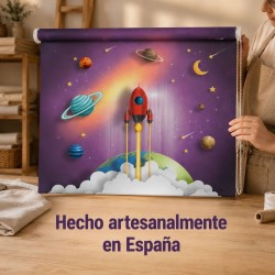 Estor Enrollable Infantil Cohete Espacial | Estores Iroa