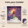 Estor Enrollable Infantil Cohete Espacial | Estores Iroa