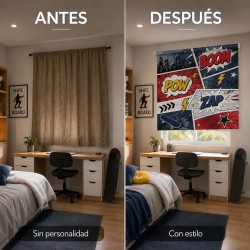 Estor Juvenil Cómic a Medida | Translúcido, Opaco o Screen| Estores Iroa