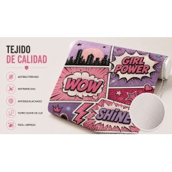 Estor Juvenil Cómic Girl Power a Medida | Translúcido, Opaco o Screen| Estores Iroa