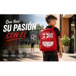 Mochila escolar futbol personalizada Barcelona- Estores Iroa