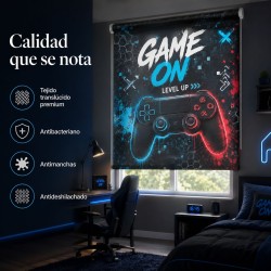 Estor Gamer Juvenil a Medida Game On | Estores Iroa