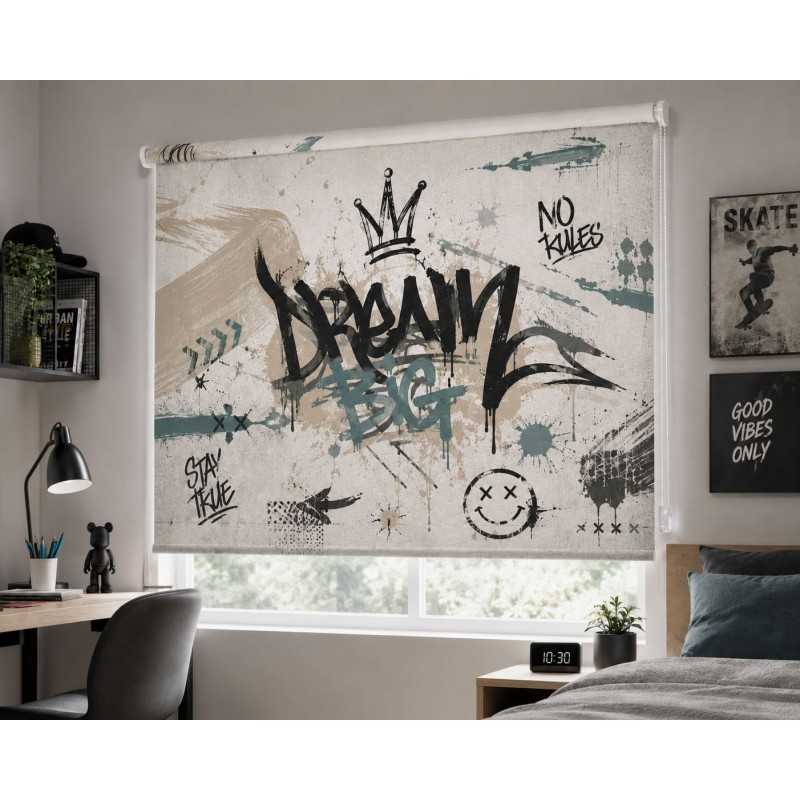 Estor Juvenil Graffiti a Medida | Estores Iroa