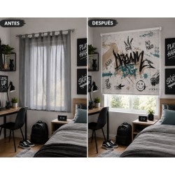 Estor Juvenil Graffiti a Medida | Estores Iroa