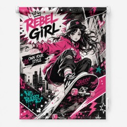 Estor Juvenil Rebel Girl a Medida | Estores Iroa