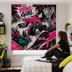 Estor Juvenil Rebel Girl a Medida | Estores Iroa