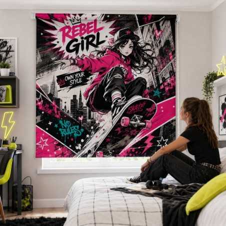 Estor Juvenil Rebel Girl a Medida | Estores Iroa