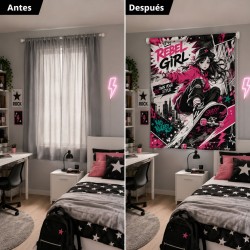 Estor Juvenil Rebel Girl a Medida | Estores Iroa