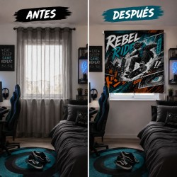 Estor Juvenil Manga Skate Rebel Ride a Medida | Estores Iroa