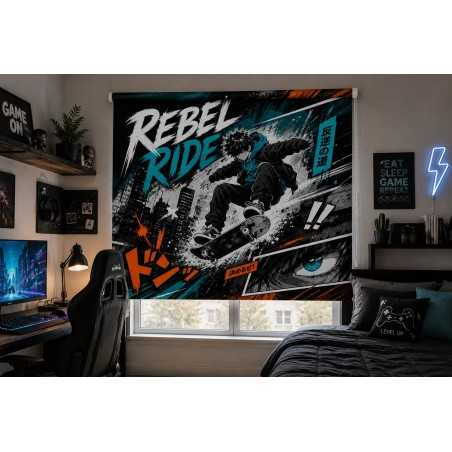 Estor Juvenil Manga Skate Rebel Ride a Medida | Estores Iroa