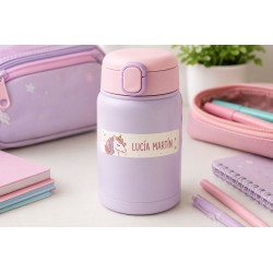 Etiquetas Personalizadas con Nombre para Colegio | Unicornio | Estores Iroa