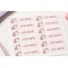 Etiquetas Personalizadas con Nombre para Colegio | Unicornio | Estores Iroa