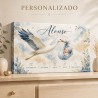 Cuadro Natalicio Bebé Niño Cigüeña | Estores Iroa