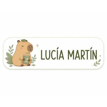 Etiquetas Personalizadas Capibara con Nombre | Estores Iroa