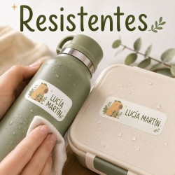 Etiquetas Personalizadas Capibara con Nombre | Estores Iroa
