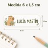 Etiquetas Personalizadas Capibara con Nombre | Estores Iroa