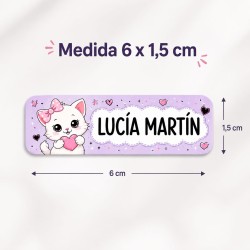 Etiquetas Personalizadas con Nombre para Colegio | Hada| Estores Iroa